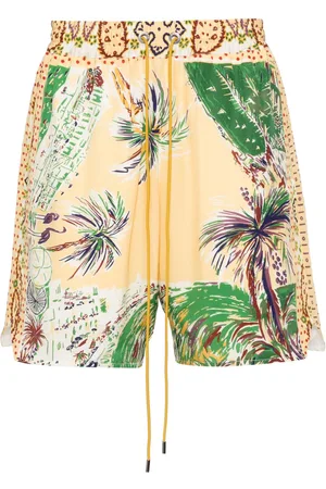 Rhude Palmina silk shorts