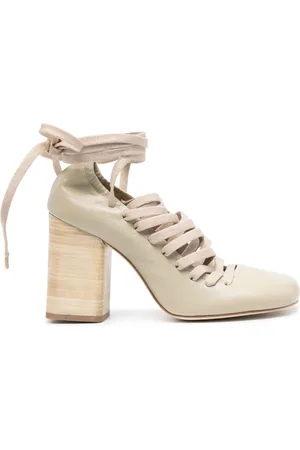 LEMAIRE 90mm lace-up pumps