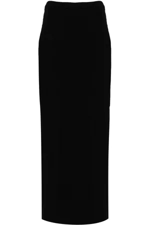 Alexander Wang Logo-embossed cotton maxi skirt