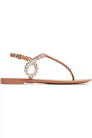 Aquazzura Almost Bare crystal-embellished sandals