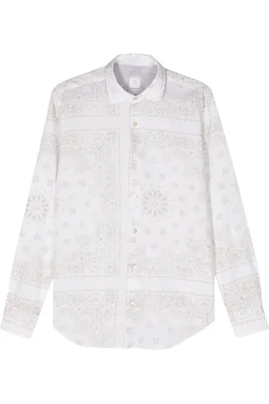 ELEVENTY Paisley-print button-up shirt