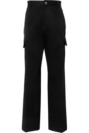 VERSACE Logo-embroidered cargo trousers