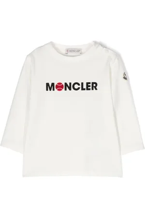Moncler Flocked-logo long-sleeve T-shirt