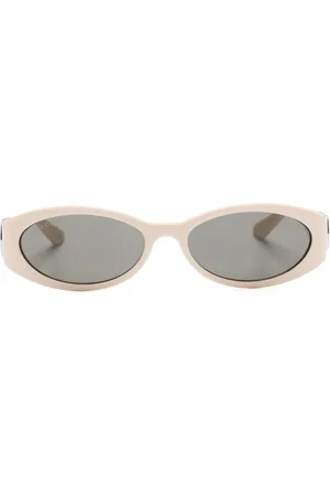 Gucci Oval-frame tinted-lenses sunglasses