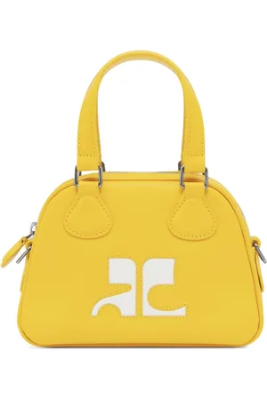 Courrèges Bowling leather mini bag
