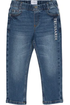 Trussardi Embroidered-logo jeans