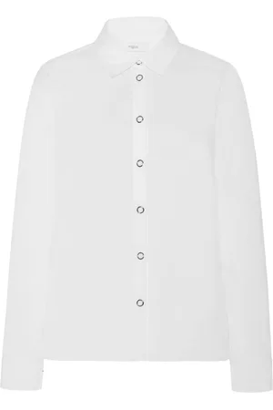 ROSETTA GETTY Organza press-stud shirt