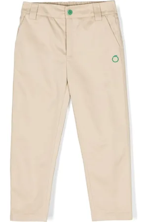 Trussardi Embroidered-logo cotton trousers