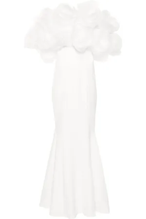 Ana Radu Floral-appliqué maxi dress
