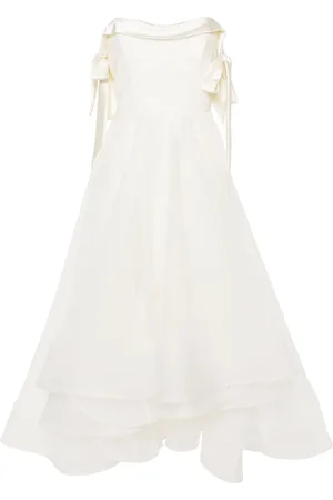 Ana Radu Crepe flared midi dress