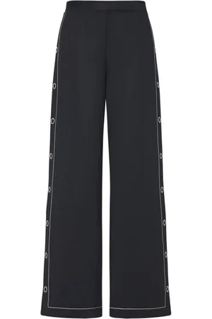 ROSETTA GETTY Press-stud wide-leg trousers