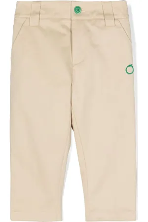 Trussardi Logo-embroidered tapered trousers