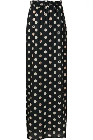 AMIR SLAMA Polka dot-print maxi skirt