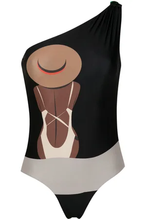 AMIR SLAMA Graphic-print swimsuit