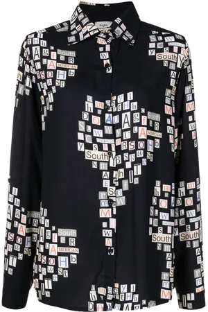 AMIR SLAMA Graphic-print long-sleeve shirt