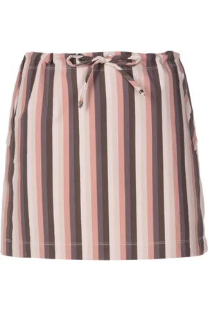 AMIR SLAMA Striped drawstring-waist miniskirt