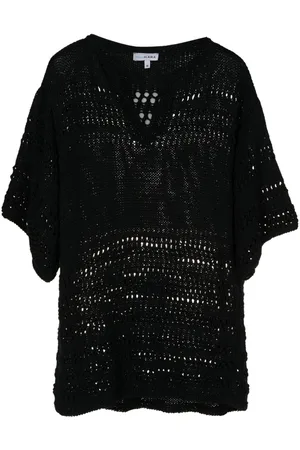 AMIR SLAMA Crochet-knit T-shirt