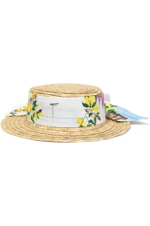 PATACHOU Cotton-ribbon straw hat