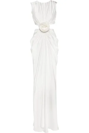 Ana Radu Floral-appliqué maxi dress