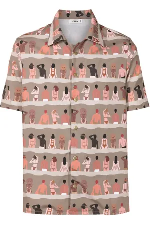 AMIR SLAMA Graphic-print shirt