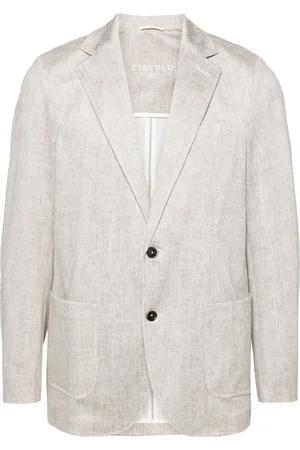 Circolo Herringbone single-breasted blazer