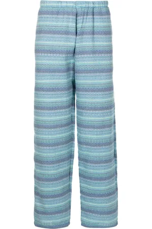 AMIR SLAMA Striped jacquard trousers