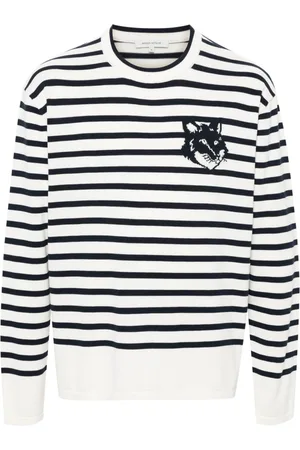 Maison Kitsuné Fox-motif cotton jumper