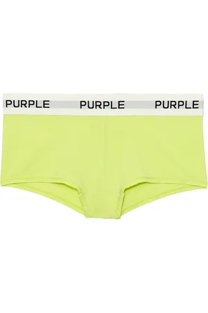 Purple Brand Logo-tape cotton briefs