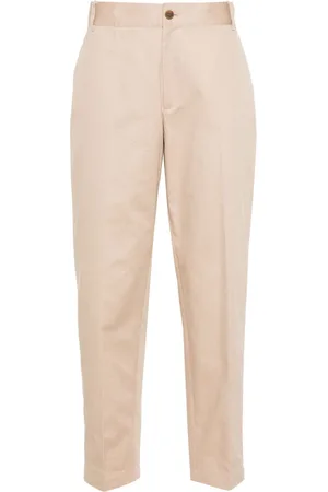 Maison Kitsuné Logo-embroidered cotton trousers