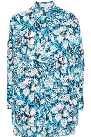 Diane von Furstenberg Caleb botanical-print shirt