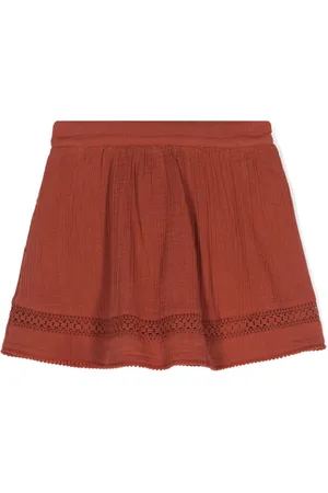 Scotch&Soda Crochet-panel plissé skirt