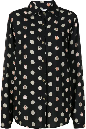AMIR SLAMA Polka-dot print shirt