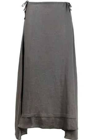 Giorgio Armani 1990s drawstring waistband handkerchief skirt