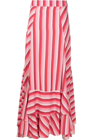 AMIR SLAMA Stripe-print maxi skirt