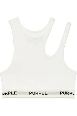 Purple Brand Cut-out cropped top