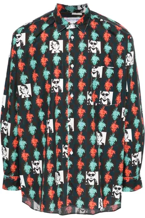 Comme des Garçons Andy Warhol-print cotton shirt