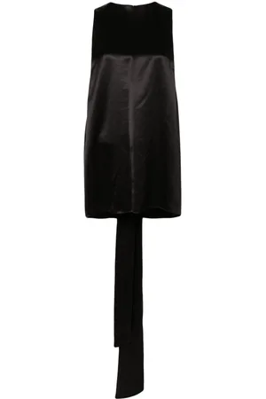 Saint Laurent Tie-back silk tank top