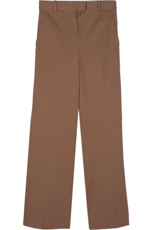 Circolo Piqué-weave straight trousers