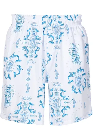AMIR SLAMA Graphic-print swim shorts