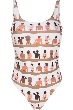 AMIR SLAMA Graphic-print one-piece swimsuit