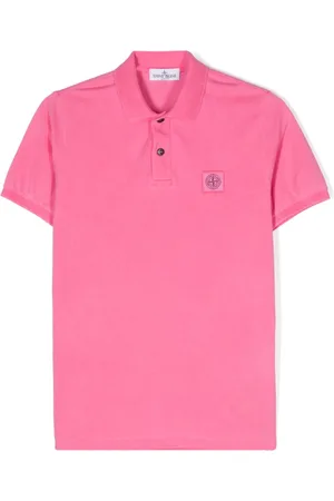 Stone Island Compass-motif cotton polo shirt