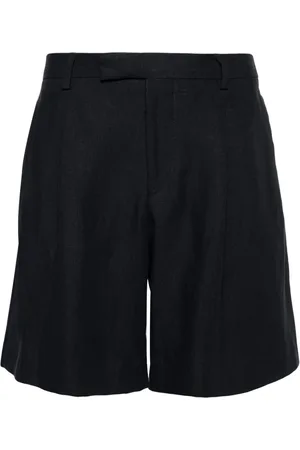 LARDINI Mid-rise linen bermuda shorts