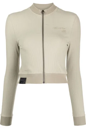 Izzue Slogan-print ribbed cardigan