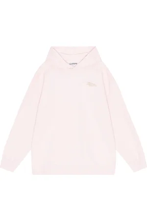 Ganni Logo-print cotton hoodie