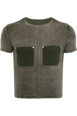 DION LEE Ribbed-knit T-shirt