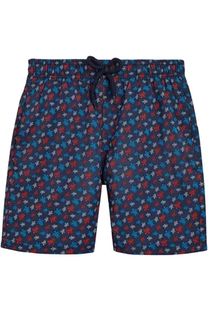 Vilebrequin Turtle-print logo-appliqué swim shorts