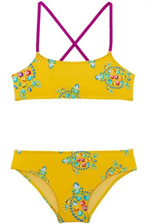 Vilebrequin Gemstone-print criss-cross bikini