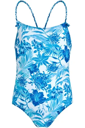 Vilebrequin Floral-print braided-strap swimsuit