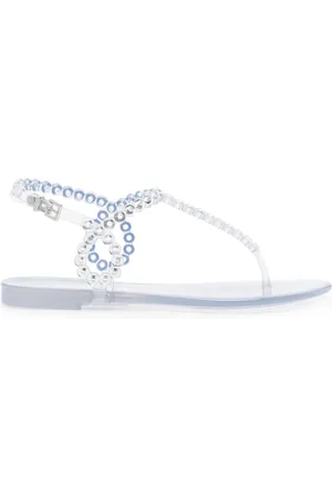 Aquazzura Almost Bare eyelet-embellished sandals