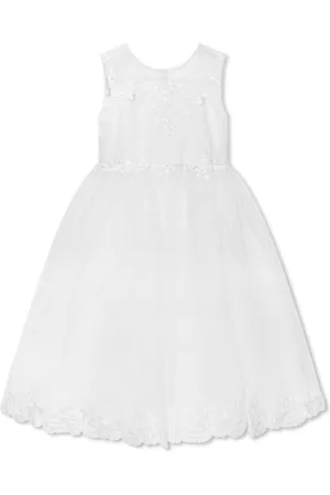 Sarah Louise Embroidered sleeveless flared dress